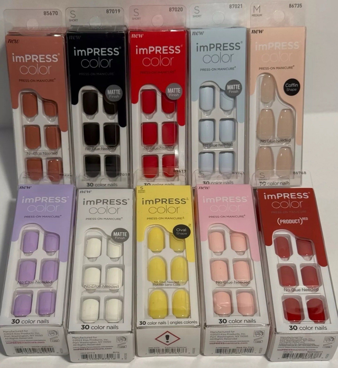 20,50,100~Kiss Nails,ImPress,PressOn,Acrylic,Fantasy,Voguish,Classy,*YOU CHOOSE*