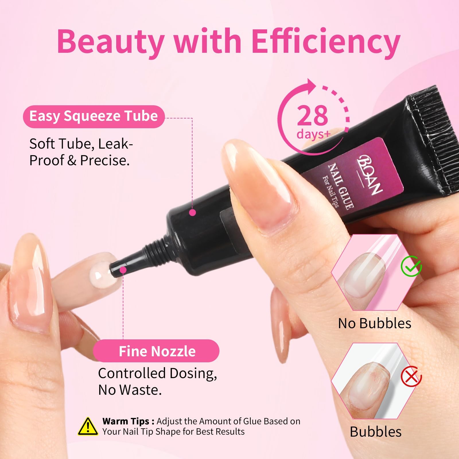 10g Semi Nail Glue for Press On Nails, Super Strong | Quick Drying | Long Las…