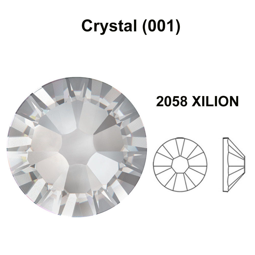 Swarovski 2058/2088 Flatback Foiled Rhinestones Factory Pack clear CRYSTAL (001)