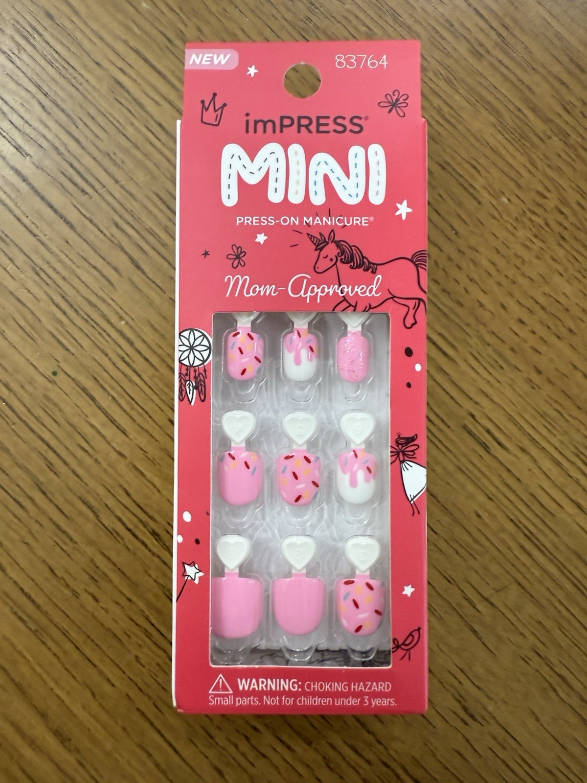 Kiss Impress Mini Kids Ice Cream Sprinkles Press On Nails # 83764 – 20 Ct