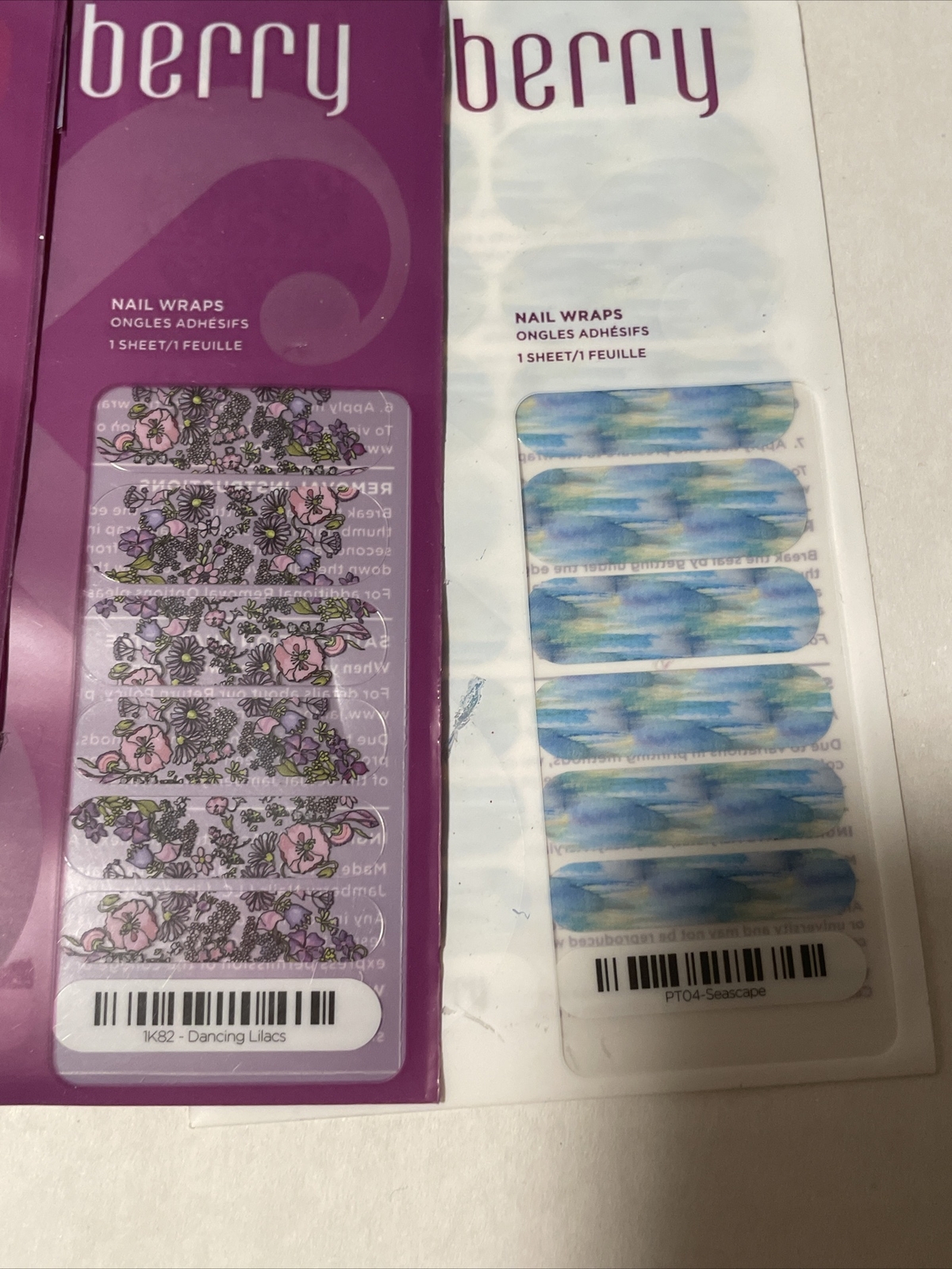 Jamberry Heater & 4 FULL Sheet Nail Wraps Lot Halloween, Tie Dye, Floral Flowers