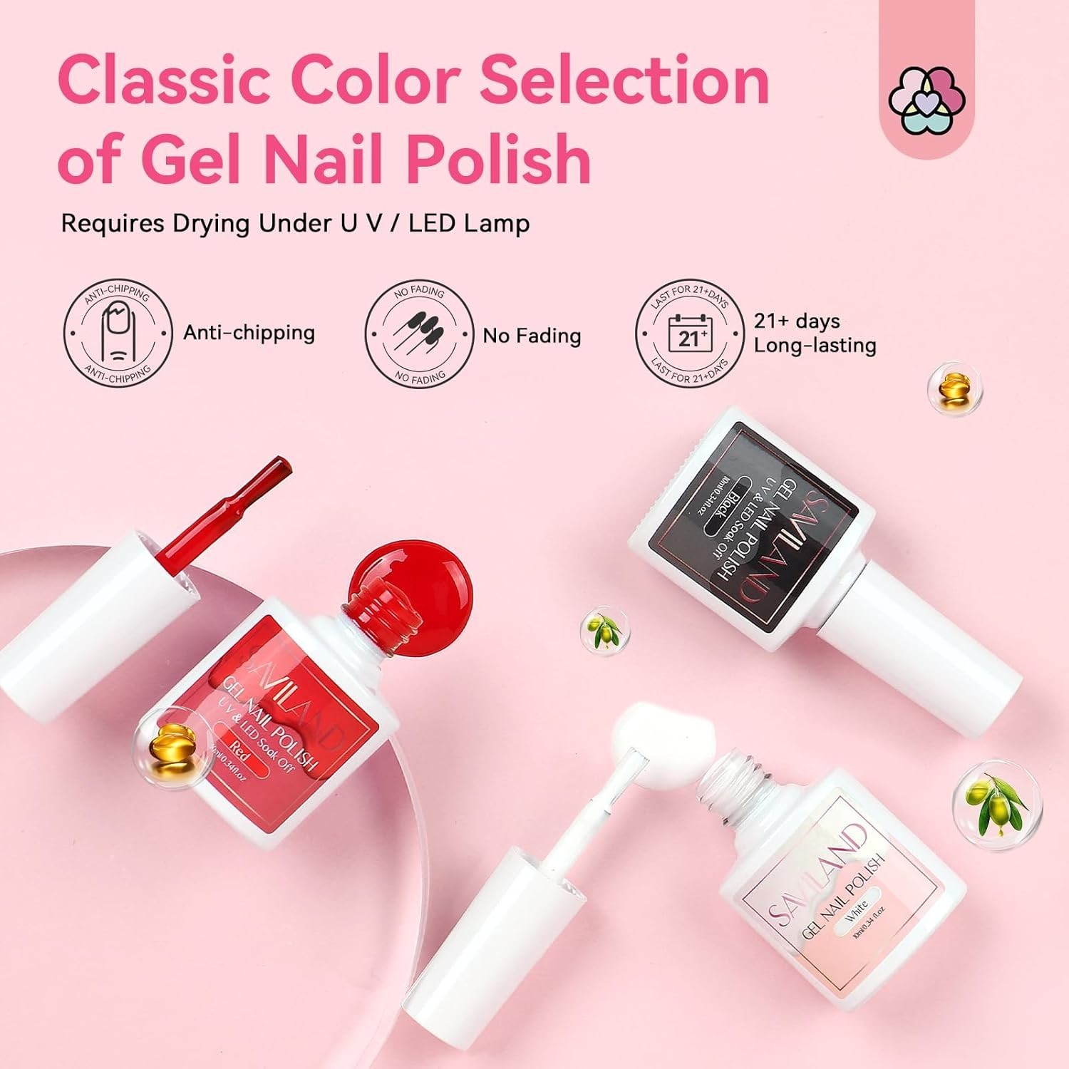 Paquete De Uñas Acrilicas Kit De Esmalte Profesional Para Pinceles Set Rutilar