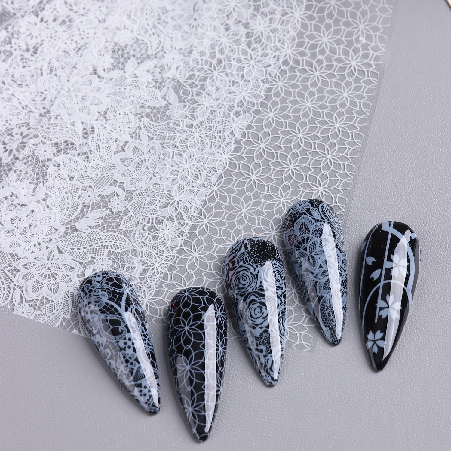 FSpronail Lace Nail Foil Transfer 10 Rolls