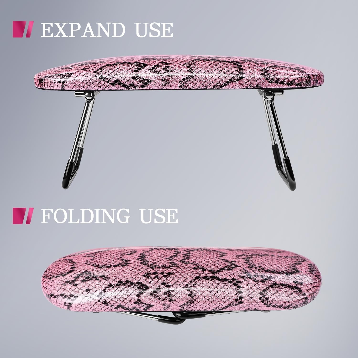 Professional Nail Hand Rest Stand Foldable PU Leather High-Density Sponge Nail A