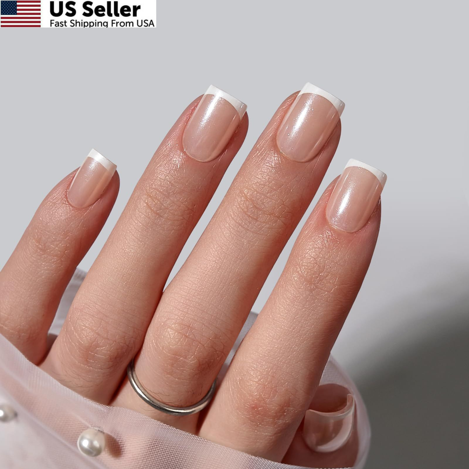 BTArtbox Press On Nails, Evening Attire, Short Extra Short, 13-Evening Attire