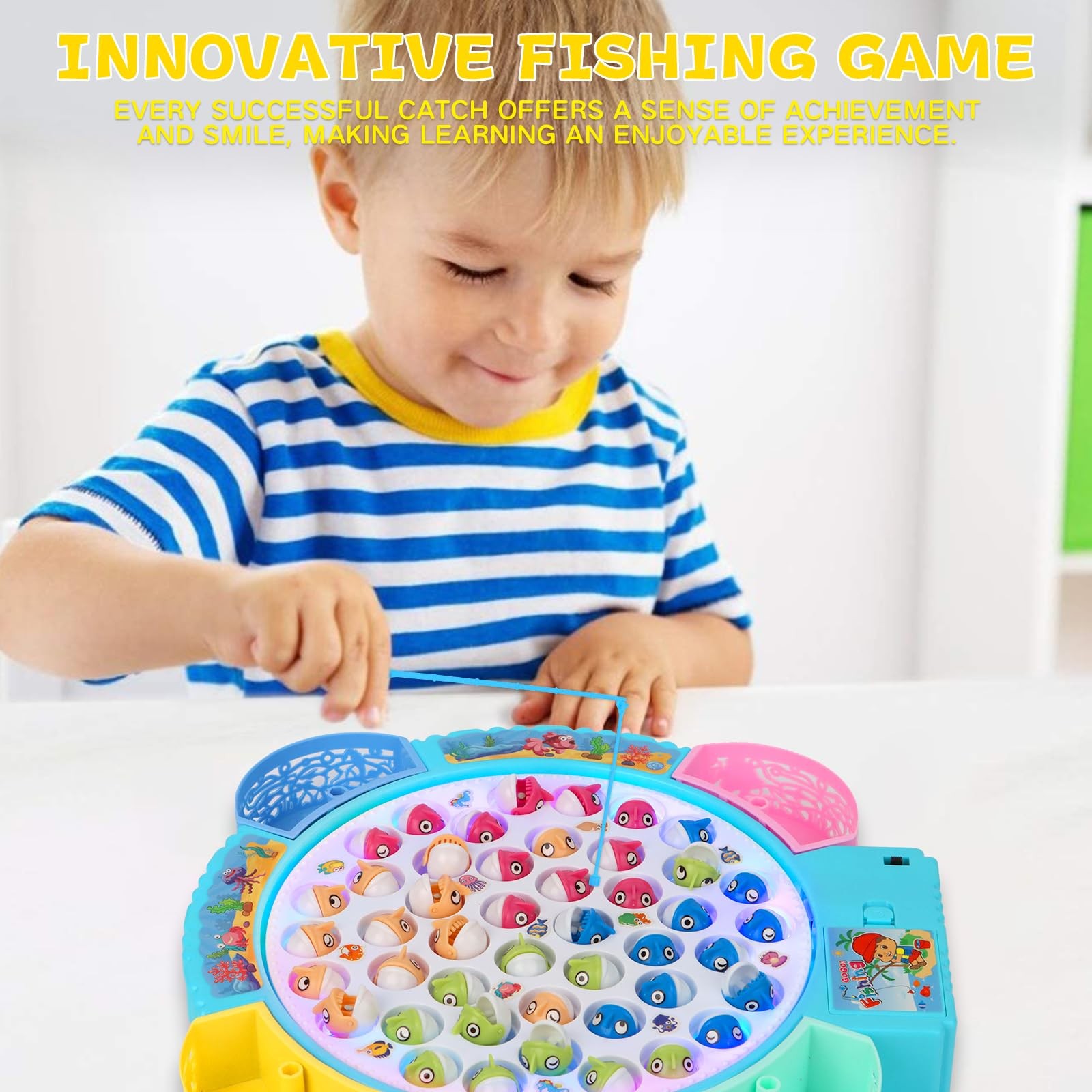 QuadPro Magnetic Fishing Games Set – Educational Toddler & Kids Small