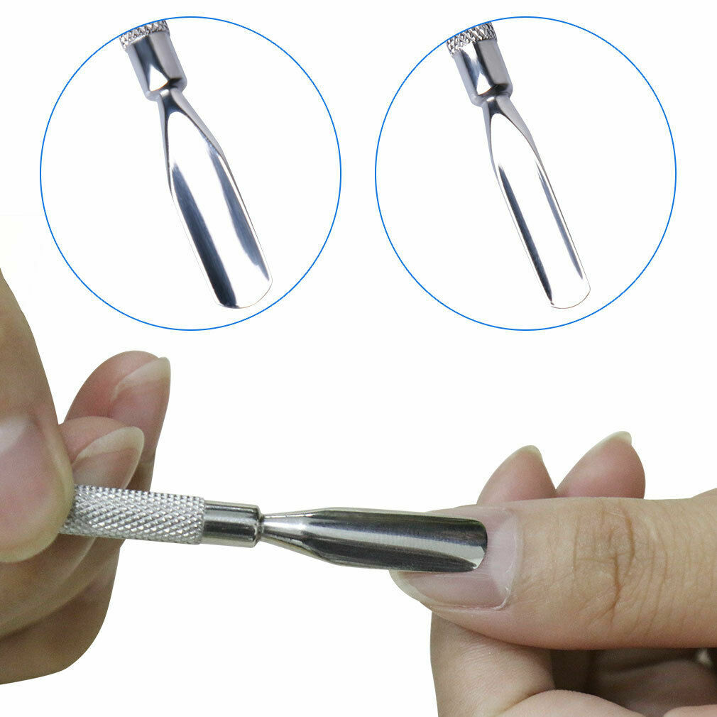 Nail Cuticle Pusher Stainless Steel Scraper Remover Manicure Pedicure Arts Tool