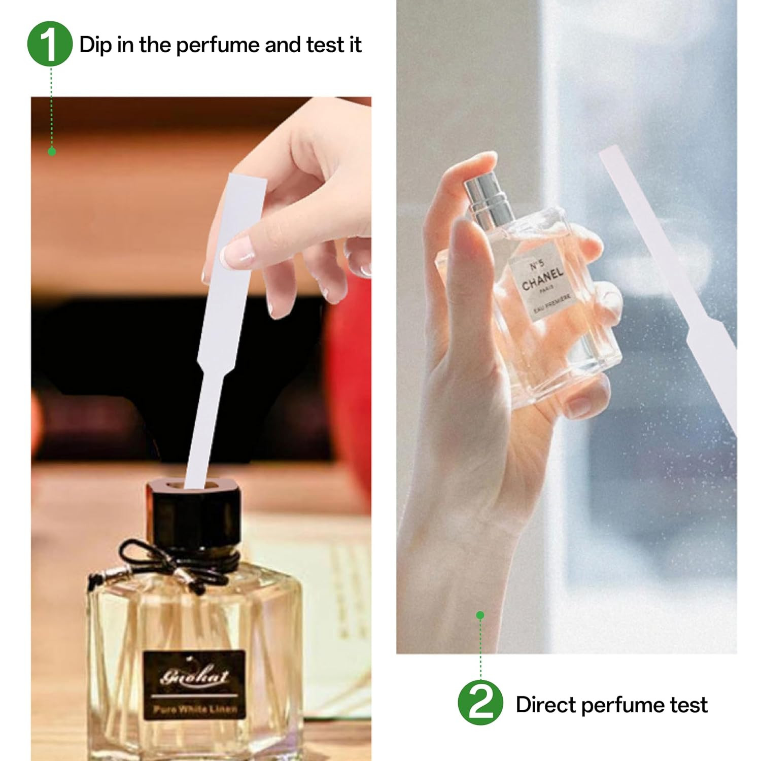 Disposable 500 Pcs Perfume Tester Strips & Cologne Tester Strips | Fragrance Bl