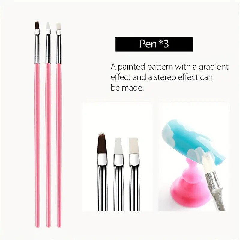 15PCS Nail Art Brush Set Design Painting Dotting Pen Tools for Nail Art DIY
