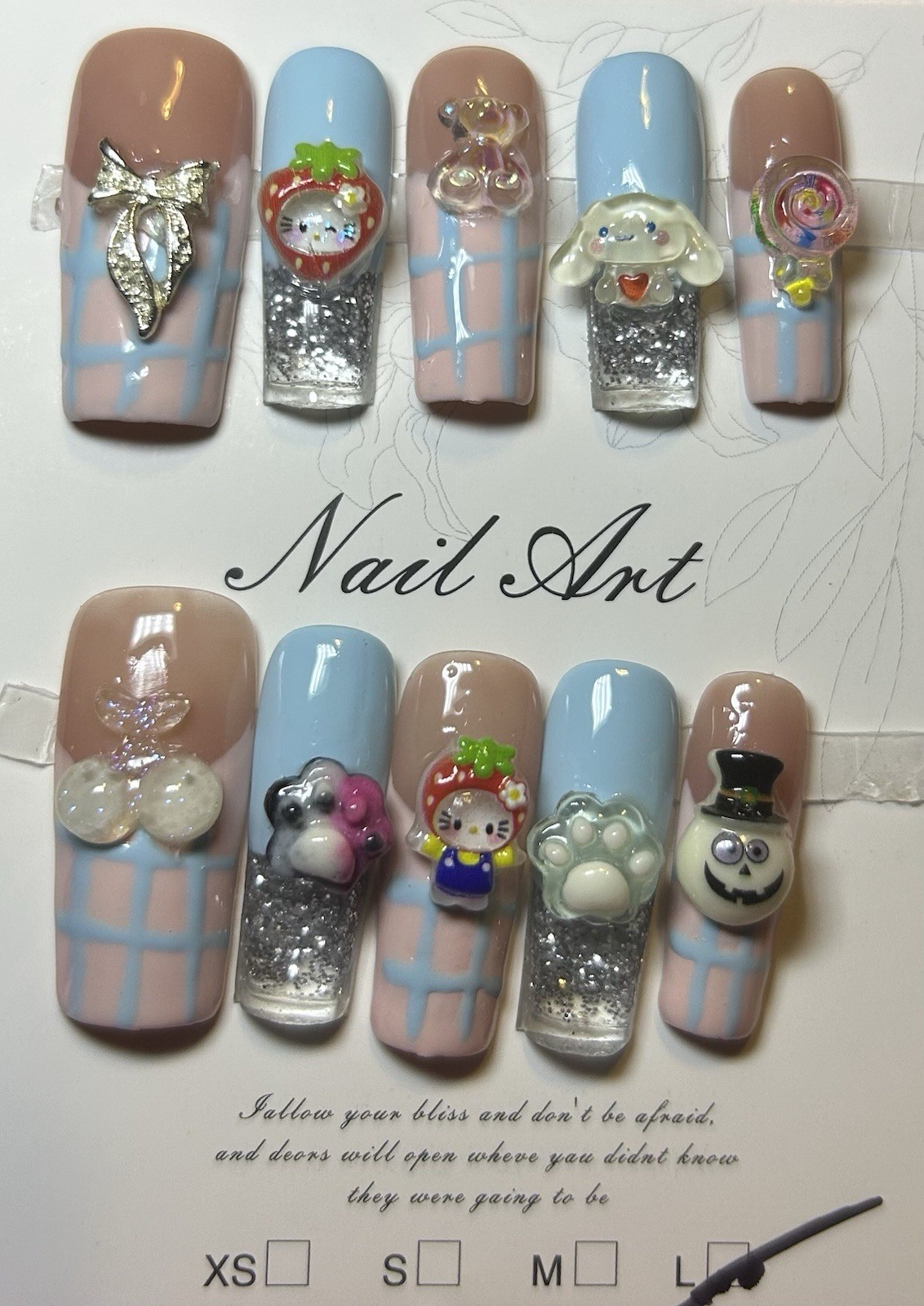 Acrylic Press-On Water Nails