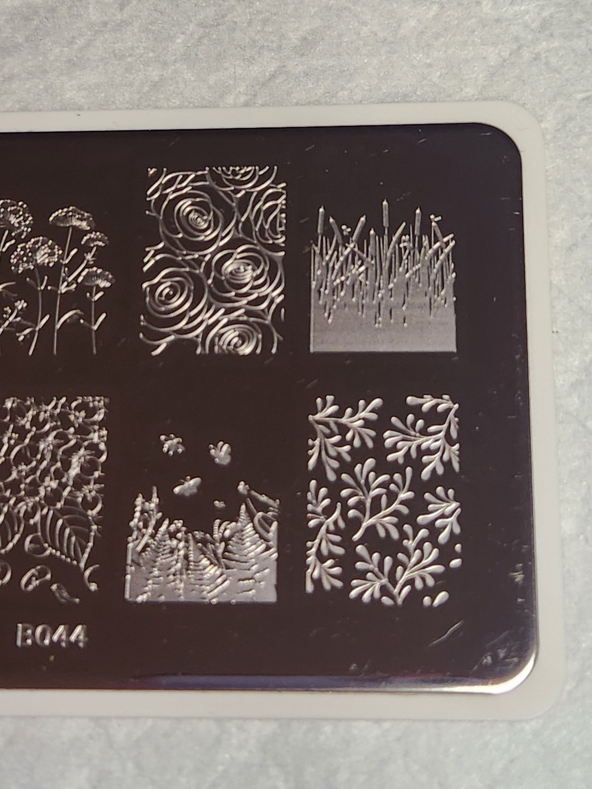 What’s Up Nail Stamping Plate B044 – From Ground Comes Life