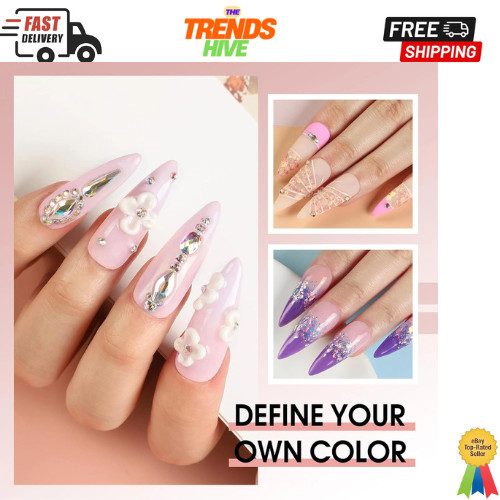 Acrylic Nail Kit for Beginner Professional Nail Kit Acrylic Set with Nail Lamp..