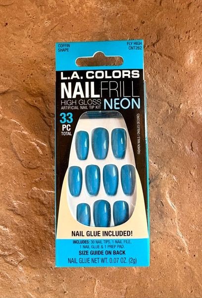 False Nails 10 Sets New in Box LA Colors -GoldFinger- Fashion Nails- Kiss