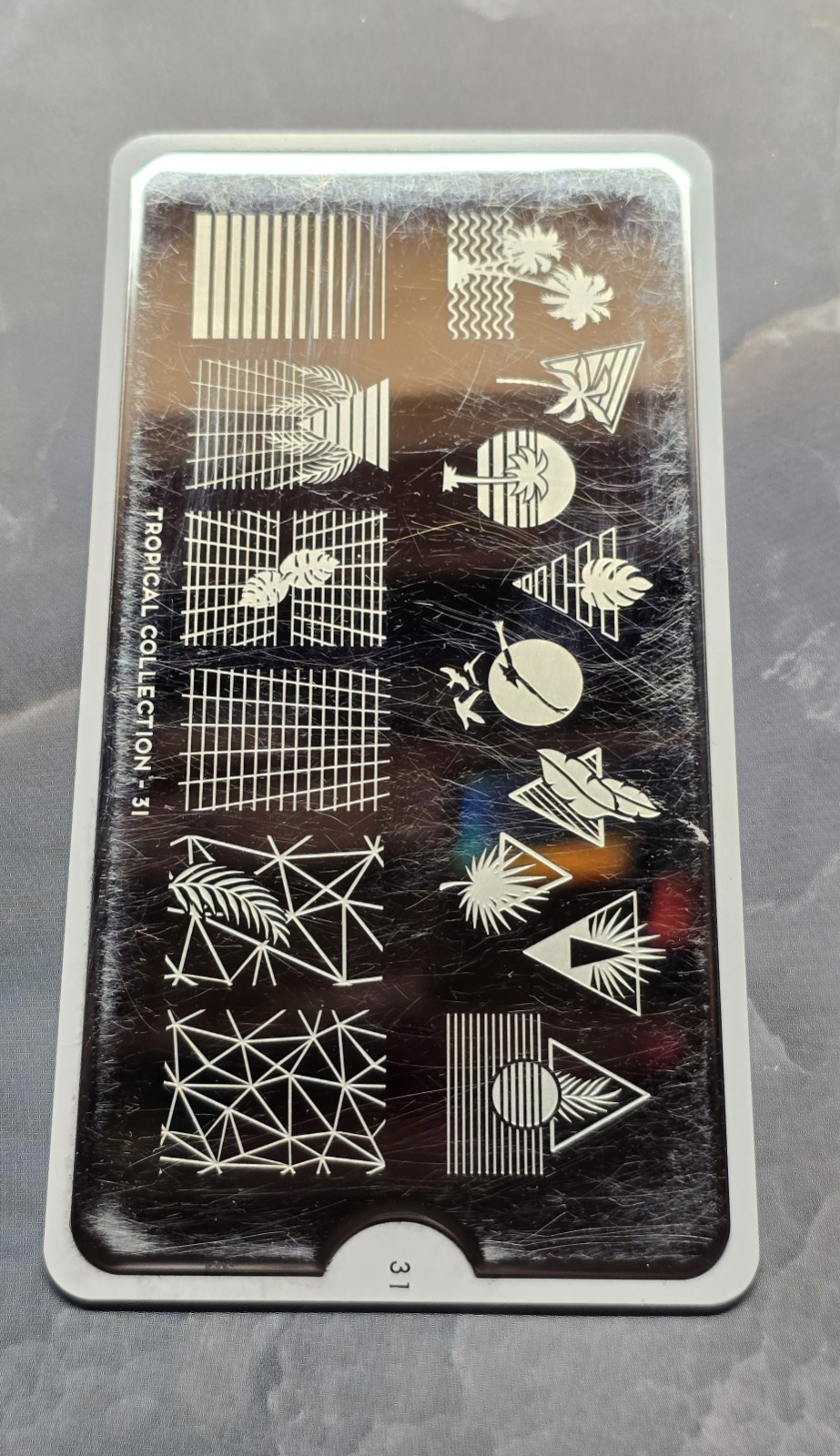 MoYou-London Tropical Collection 37 Nail Stamp Plate Boho Summer Beach sunset