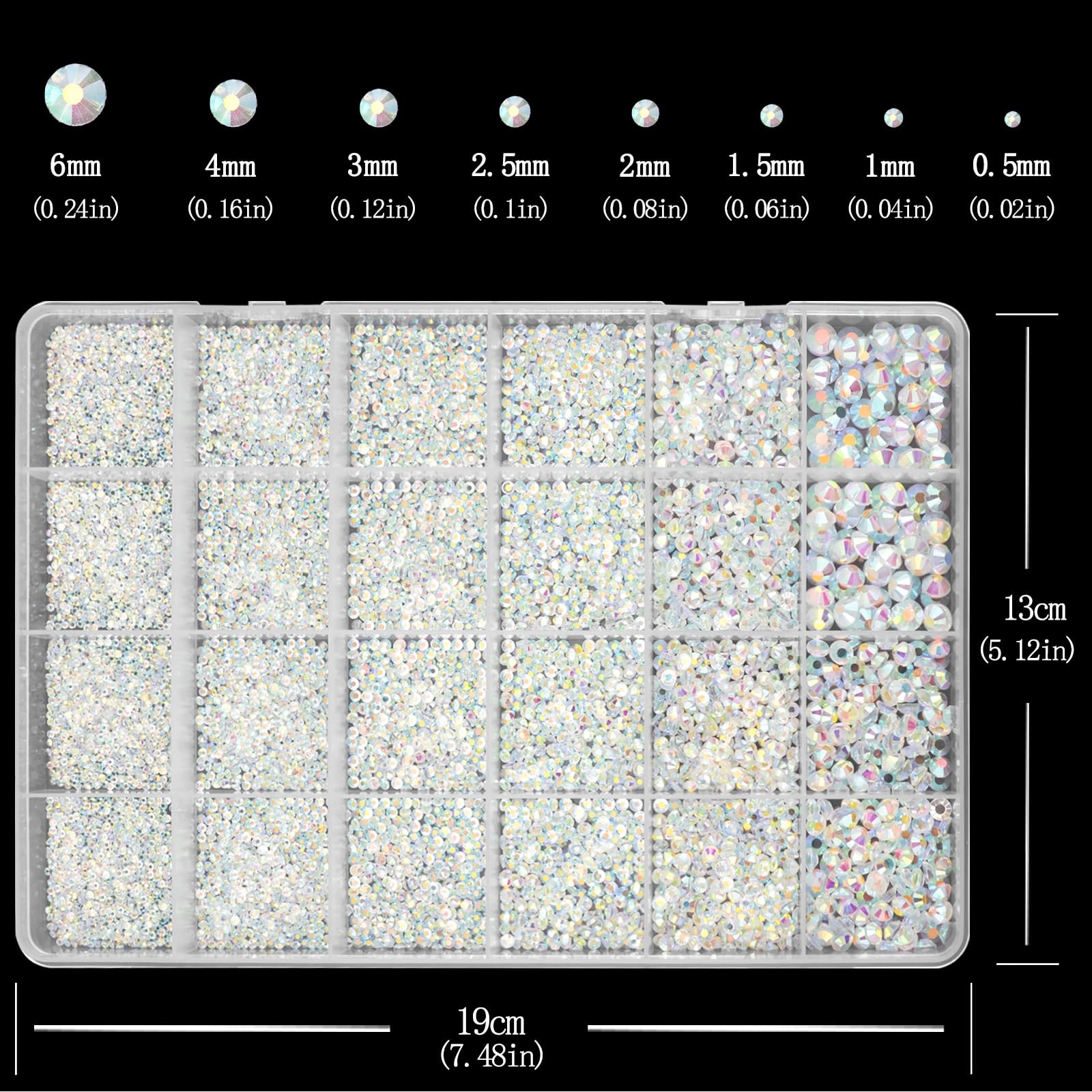 SEMATA Clear AB Rhinestones Bedazzled Kit