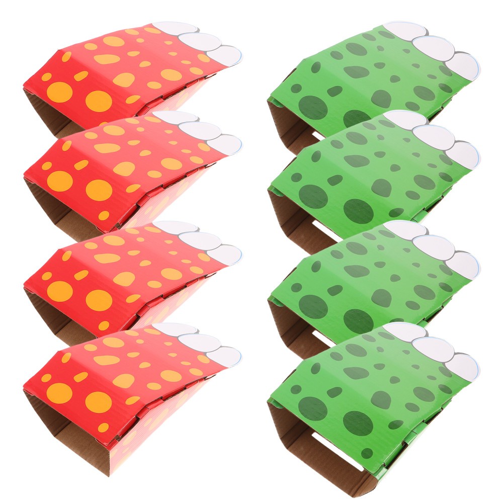 4 Pairs Durable Kids Wearable Cardboard Claw Toy for Toddler Role Play