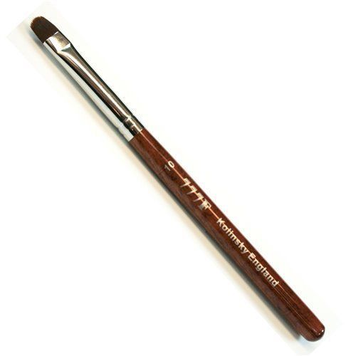 Manicure & Pedicure French Brush – 777F Red Wood Handle Size #10