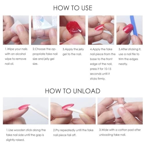Gold French Tip Press on Nails Short Fake Nails with Design Square style01