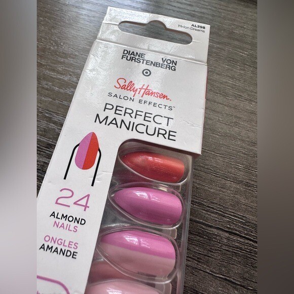DVF x Target Sally Hansen Perfect Manicure Almond Shape Melon Dreams Press Ons