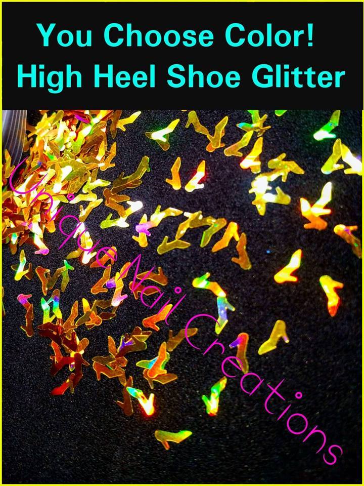 High Heel Shoe Shape~U Choose~Solvent Resistant~Nail Art•Face•Festival•Crafts