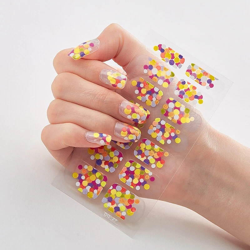 Share Full Size Nail Wraps Stickers Polish Toe Manicure Art Self Stick Decor3D