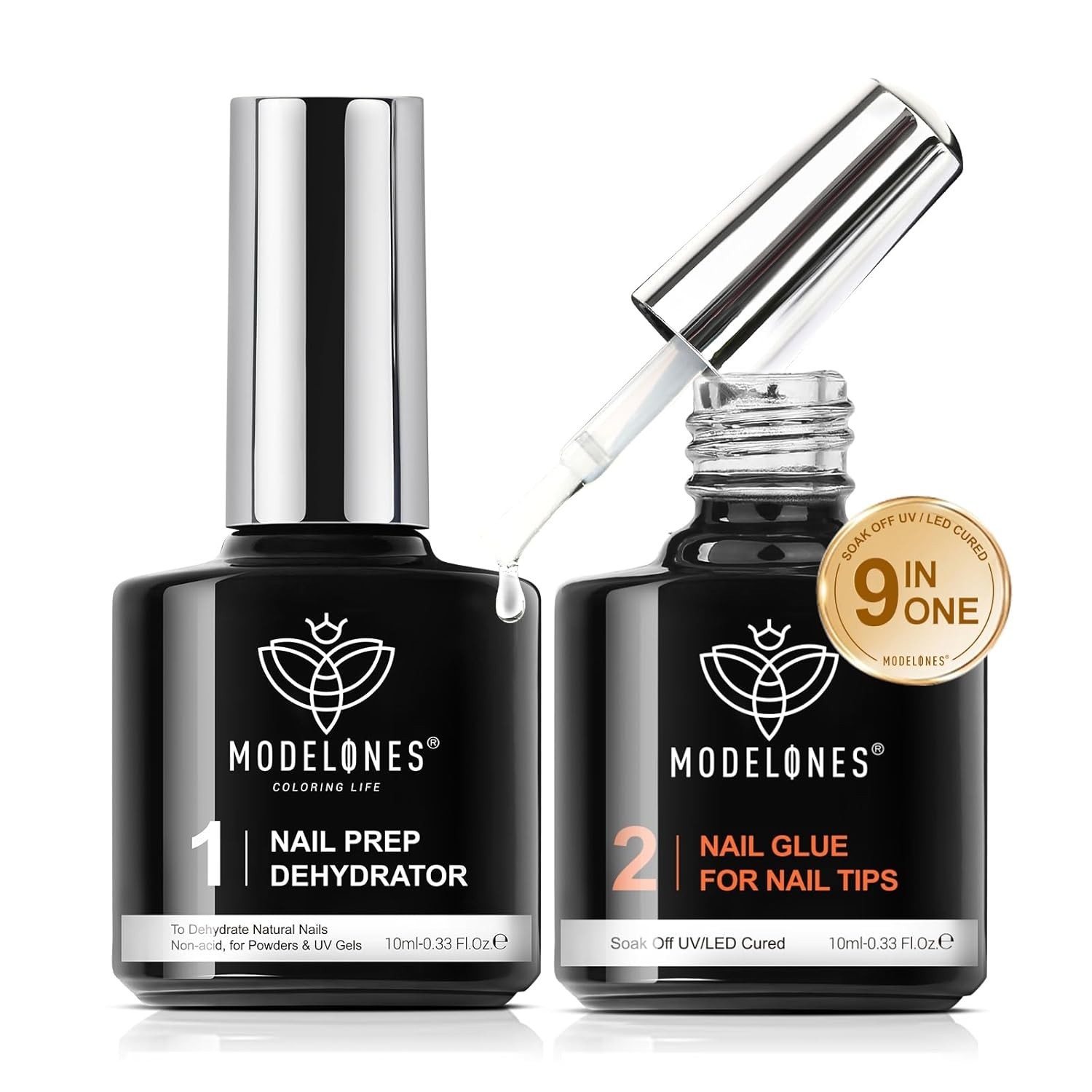 All-in-One Nail Glue Gel & Dehydrator – Perfect for Press-On & Acrylic Nails