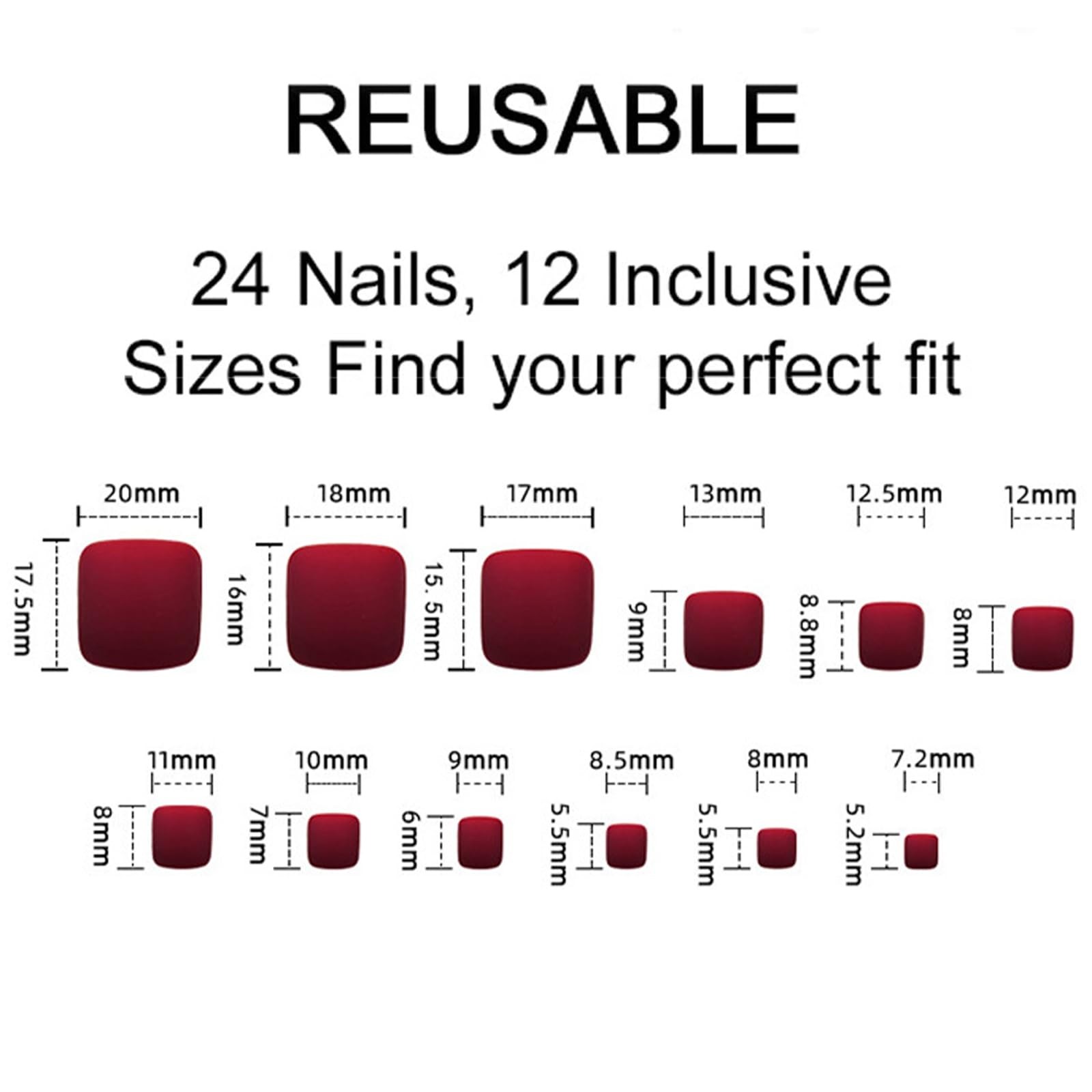 24PCS Hot Pink Press on Toenails Short Square Fake Toenails Summer Toe Press …