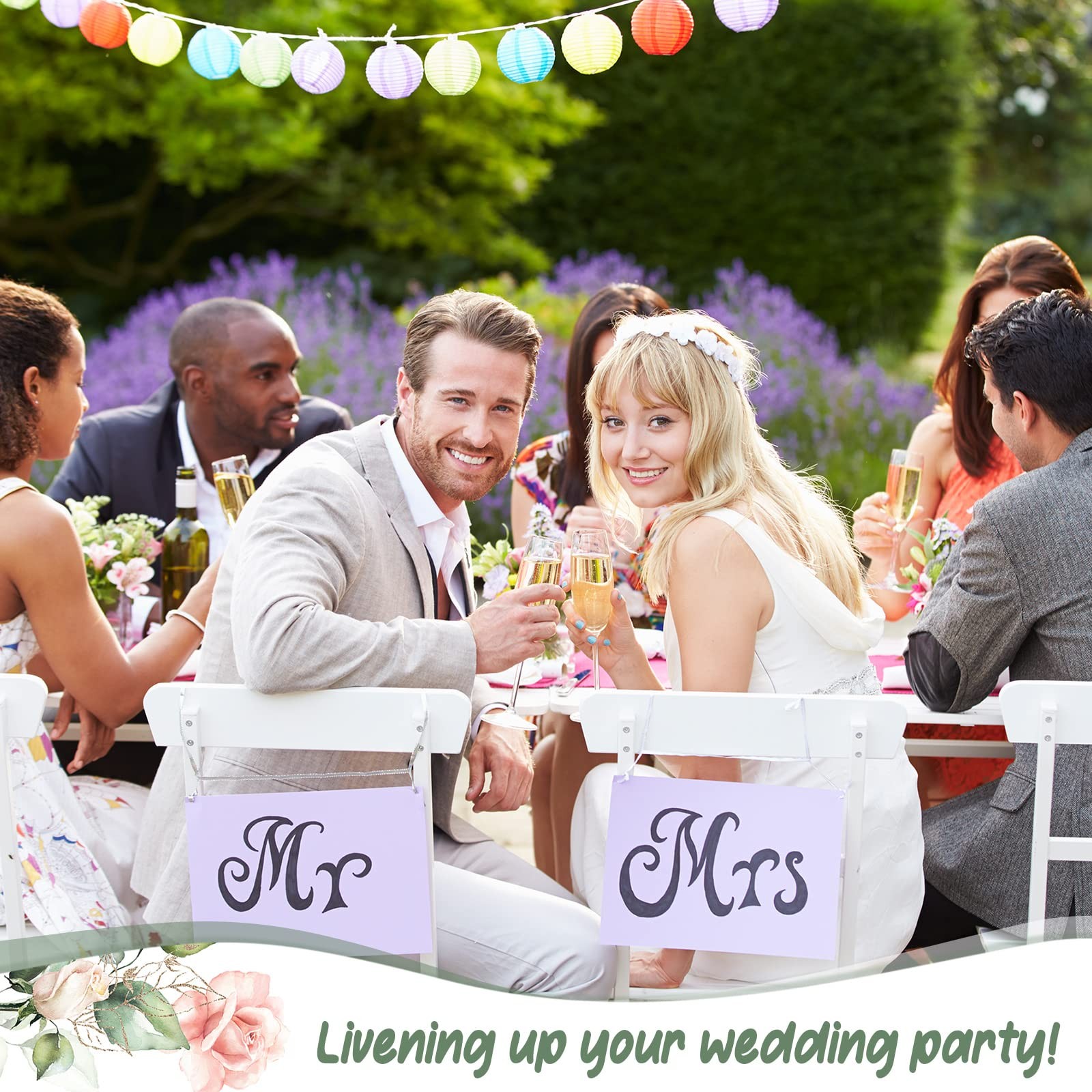 Maxdot 220 Pieces Wedding Supplies Bridal 7.87 x 5.51 inches, Multi-color