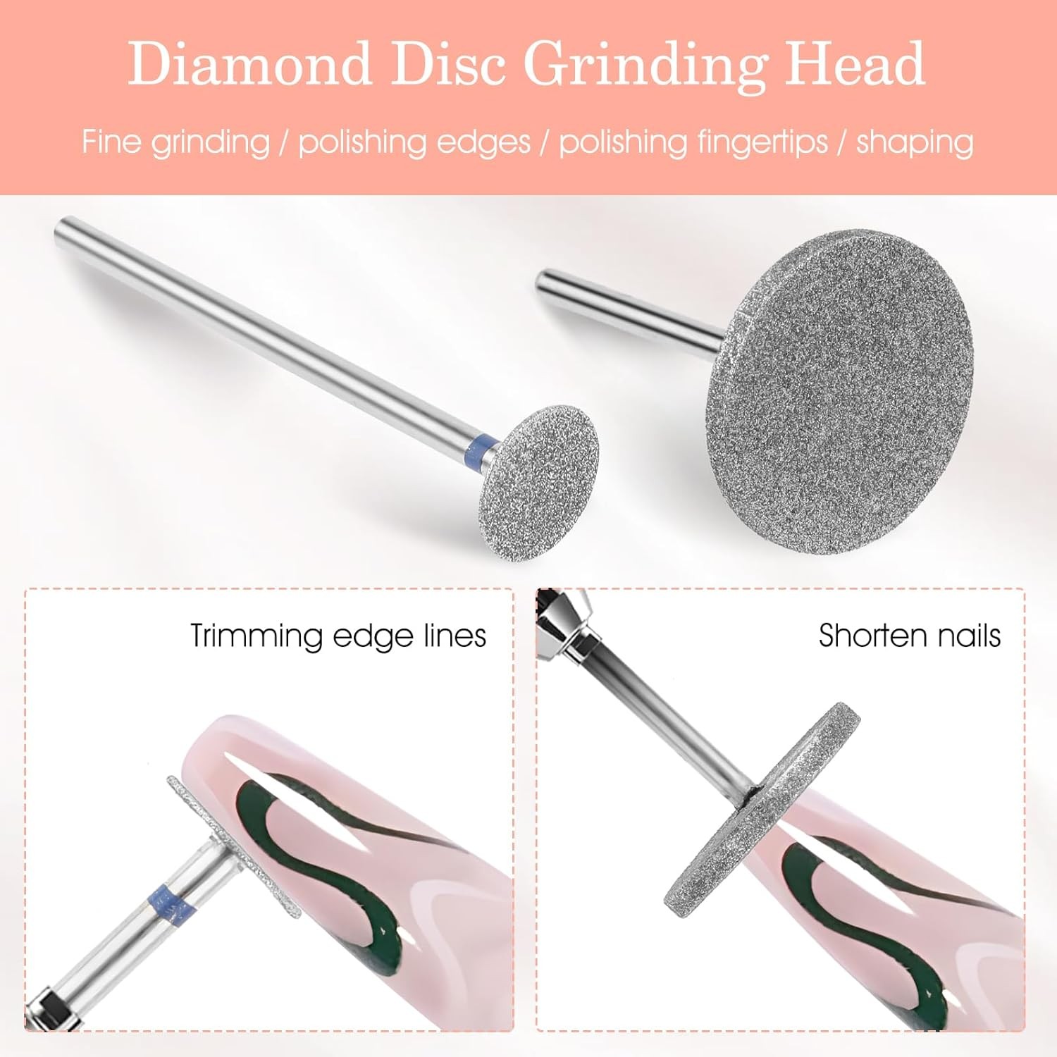 Sanding Disc Nail Drill Bits, Flat Nail Drill Bits, Electric Foot