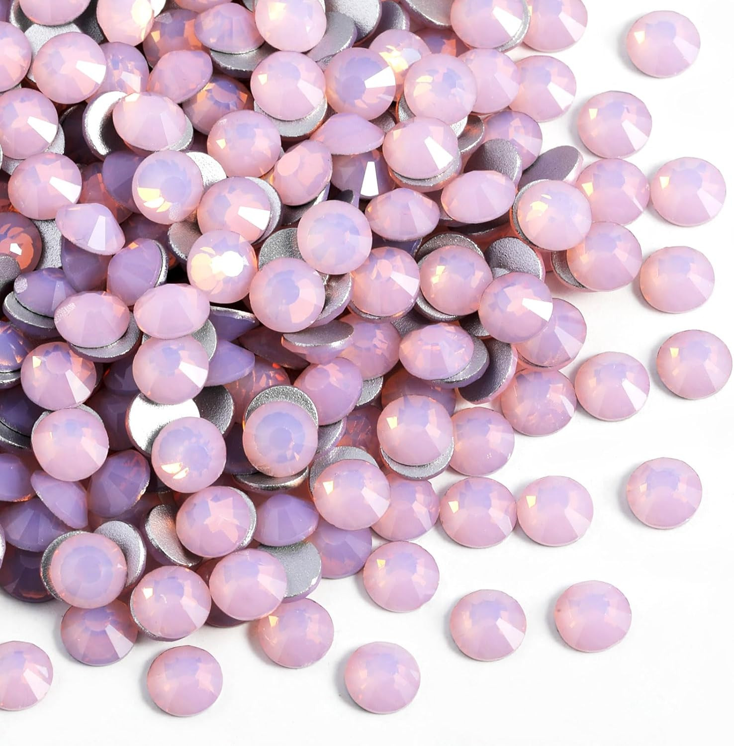 1440Pcs Flat Back Crystal Rhinestones round Gems for Nail Art and Craft Glue Fix