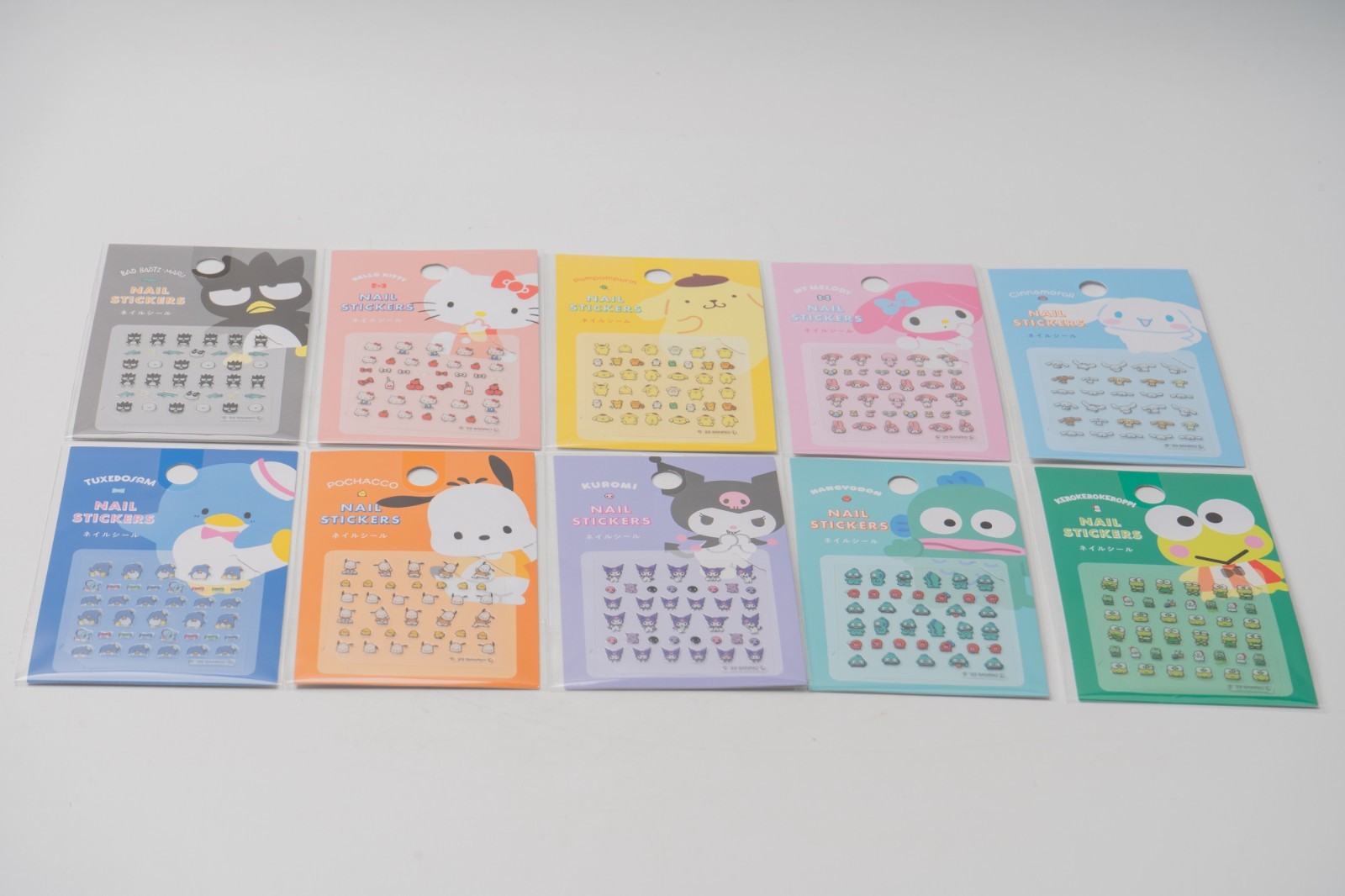 Sanrio Nail Decal Sticker Set of 10 complete DAISO JAPAN