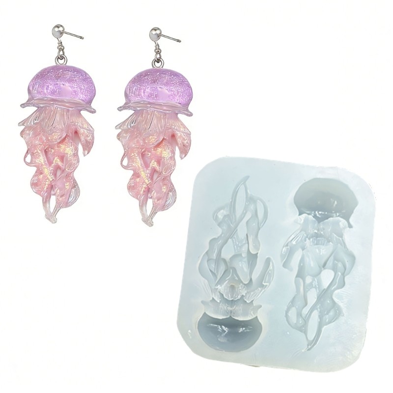 Jellyfish Shape Small Accessories Crafting Molds Present for Beauty Enthusiasts