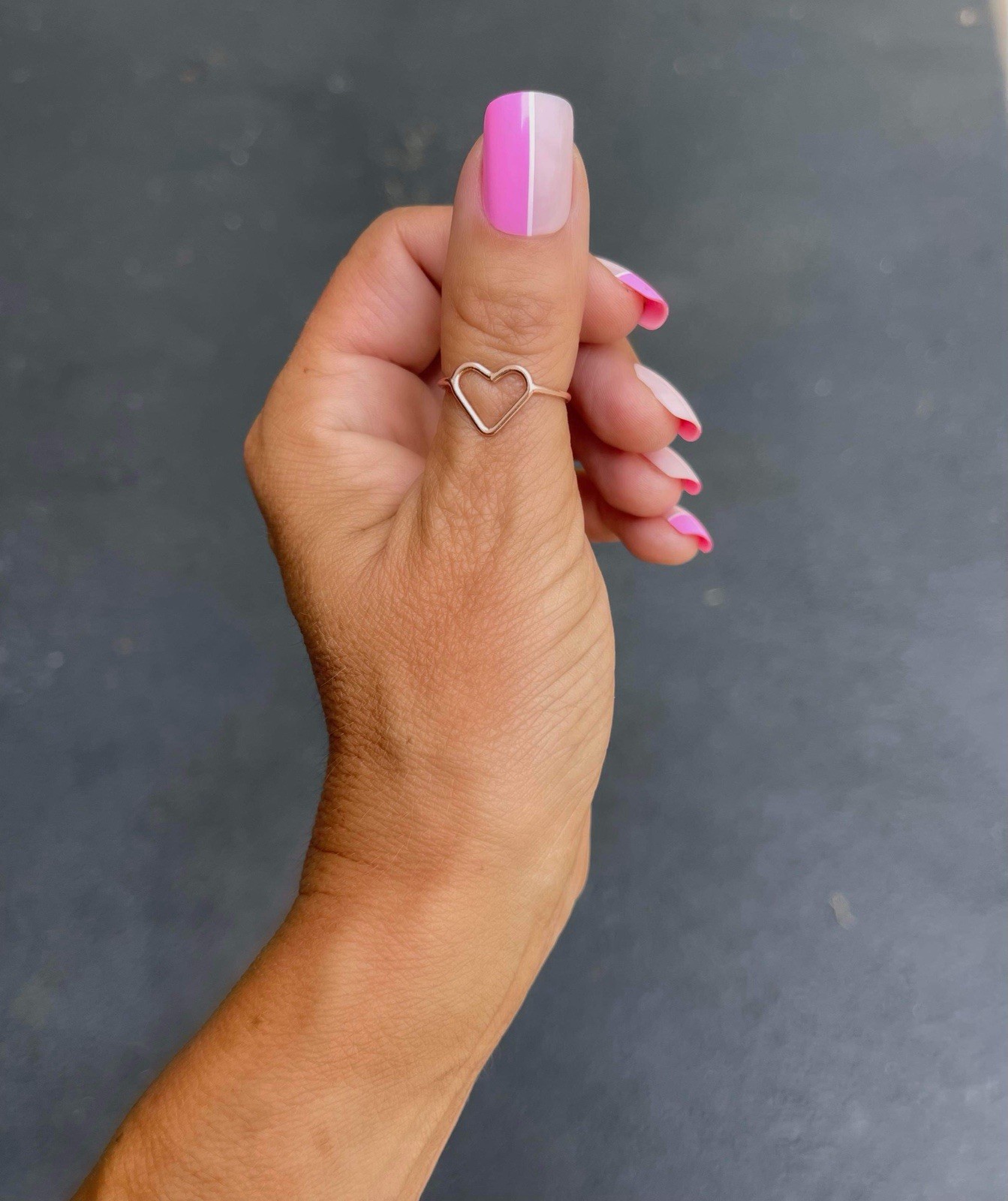Red Aspen Press On Nails, Medium Square, Pink Power Suit, Penelope