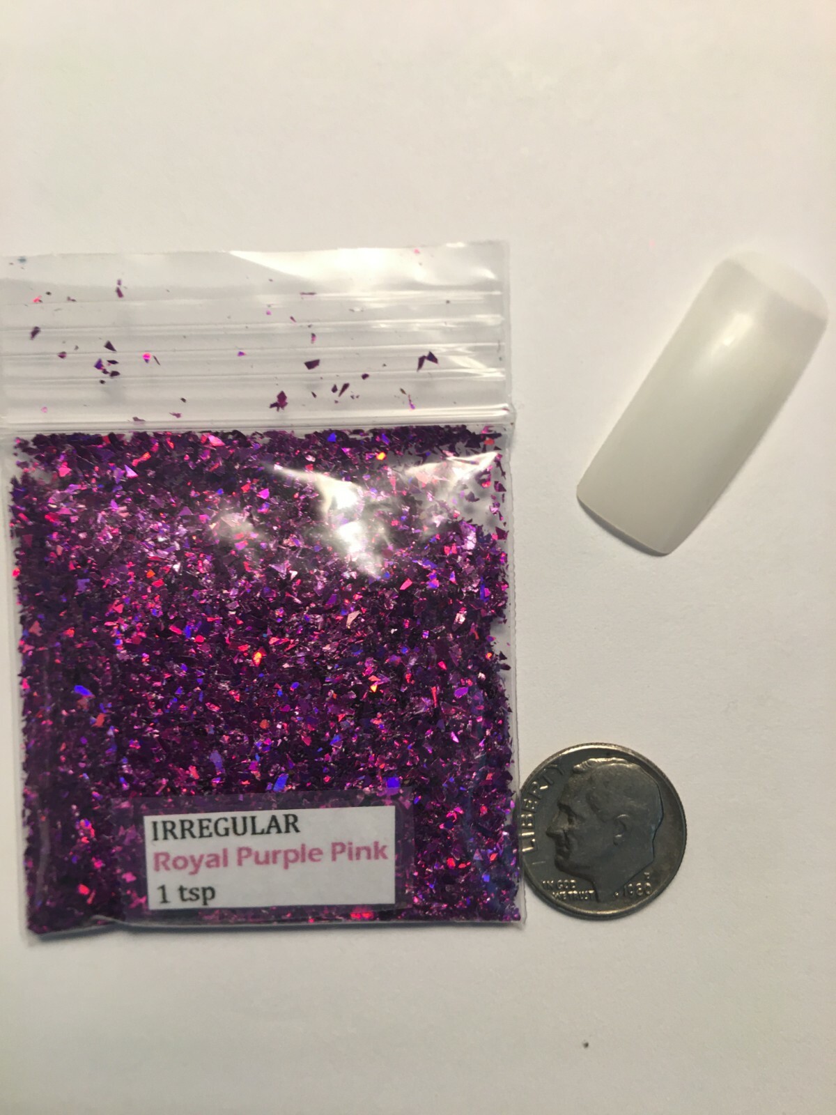 Solvent Resistant IRREGULAR shape Glitter(Royal Pink Purple) Nail Art FaceCrafts