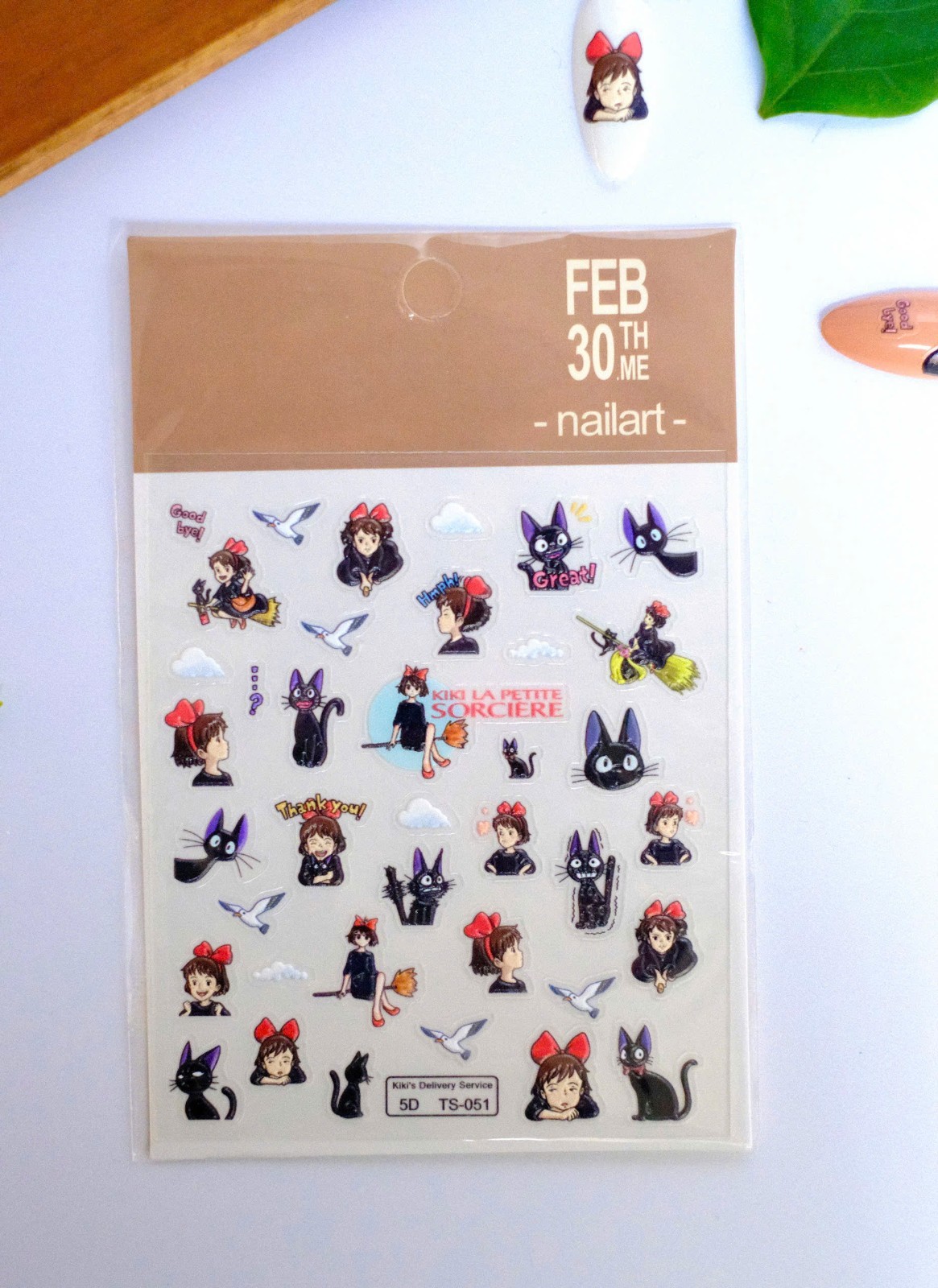 Ghibli Studio Nail Stickers – Kiki Delivery Service 3D Nail Stickers