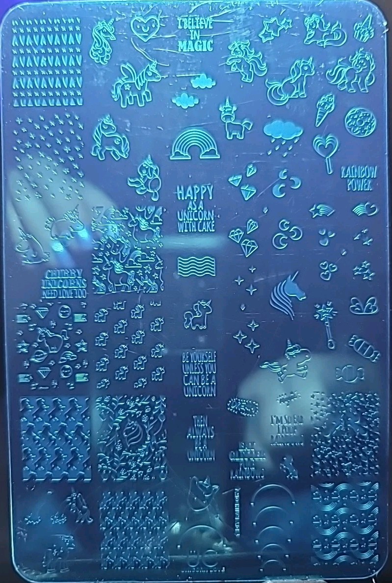 UBER CHIC Unicorn Love NAIL STAMPING PLATE! Make An Offer!