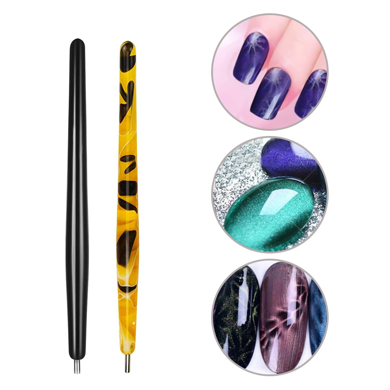 15Pcs Cat Eye Nail Magnets Pens for Cat Eye Nail Art Tools Gradient Design Cat E
