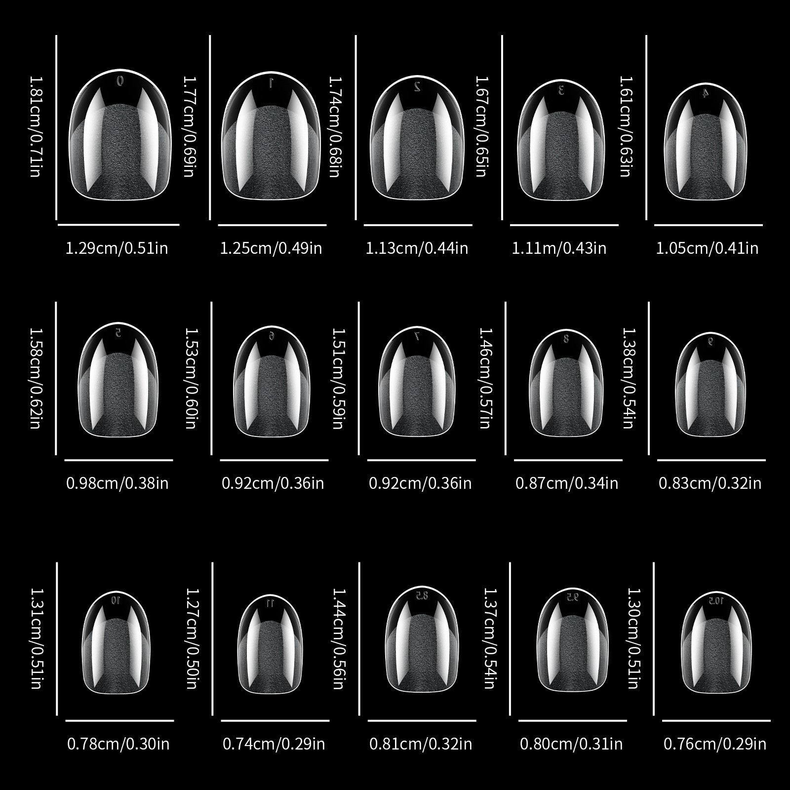 Soft Gel Tips 360PCS Full Cover Fake Nails Almond/Coffin/Oval/Square Nail Tips