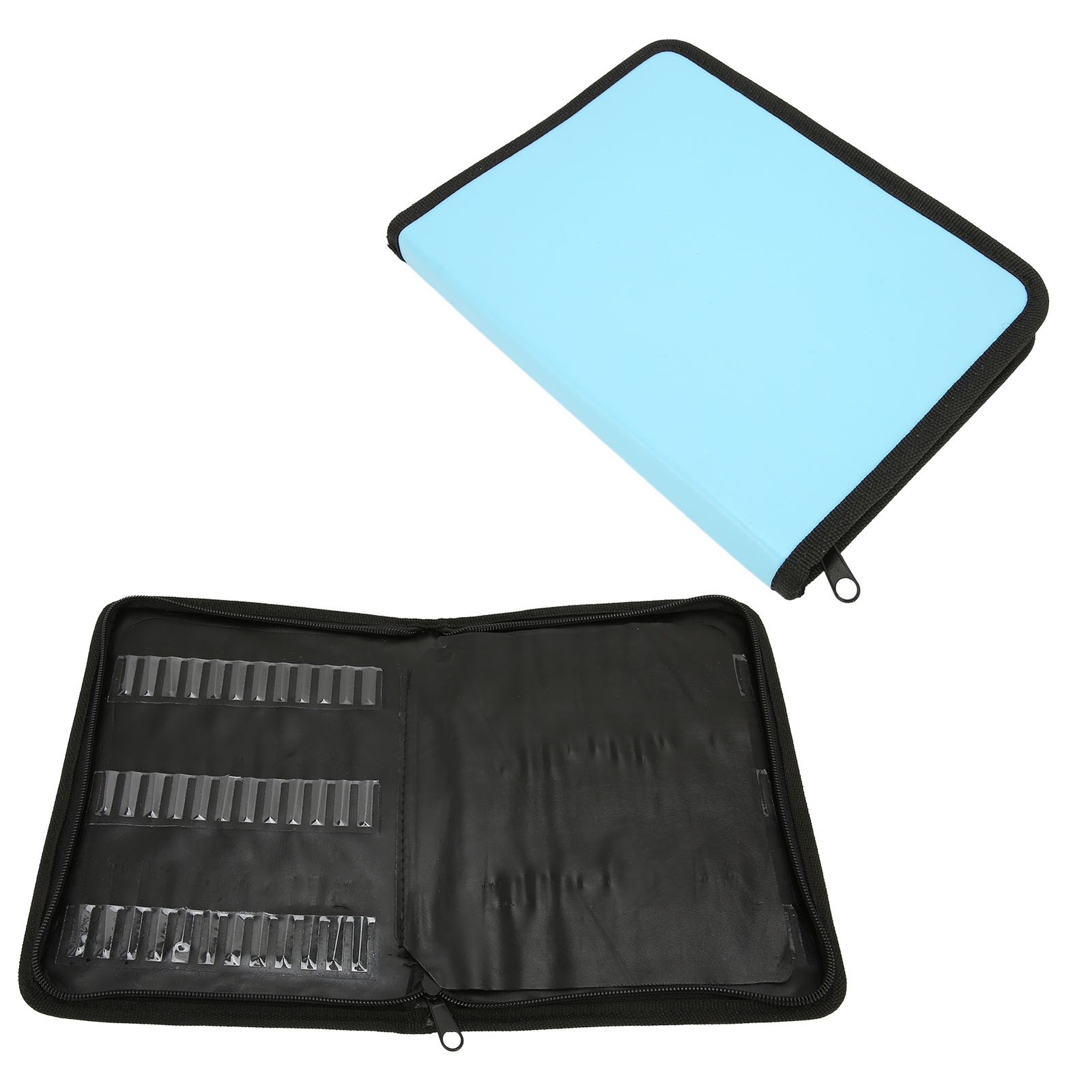Nail Drill Bits Storage Bag Large Capacity Dustproof Portable Nail Drill Bits
