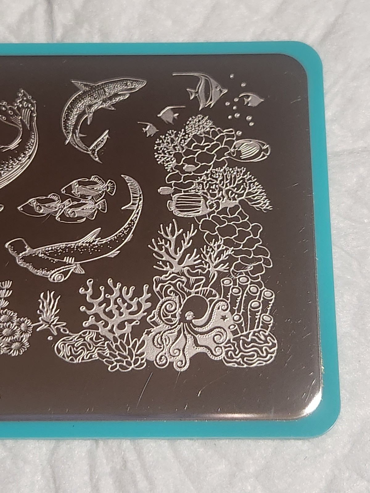 Maniology Nail Stamping Plate – M146 – ocean, sea life