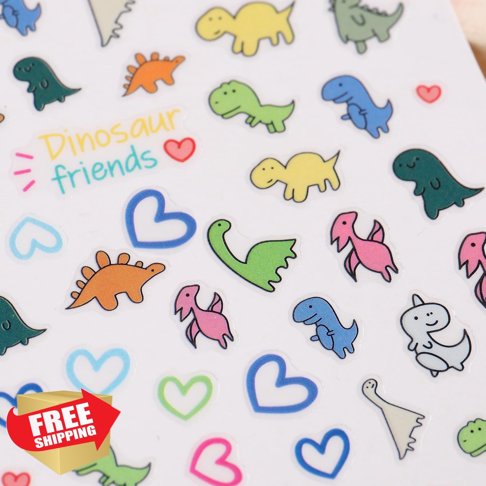 IDDFEVE Dinosaur Nail Art Stickers