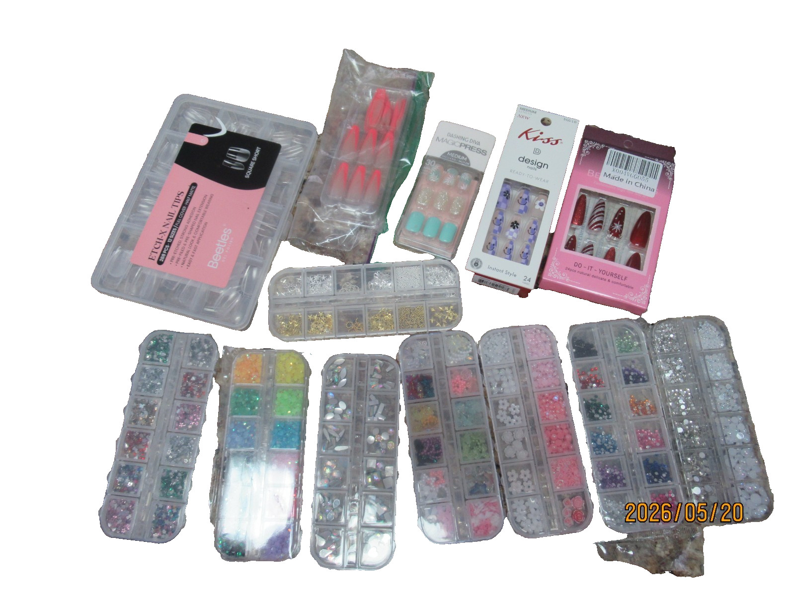 Women’s Nail Art Glitter, Sequins, Flakes, Beads, Gold Flakes and More, Nails