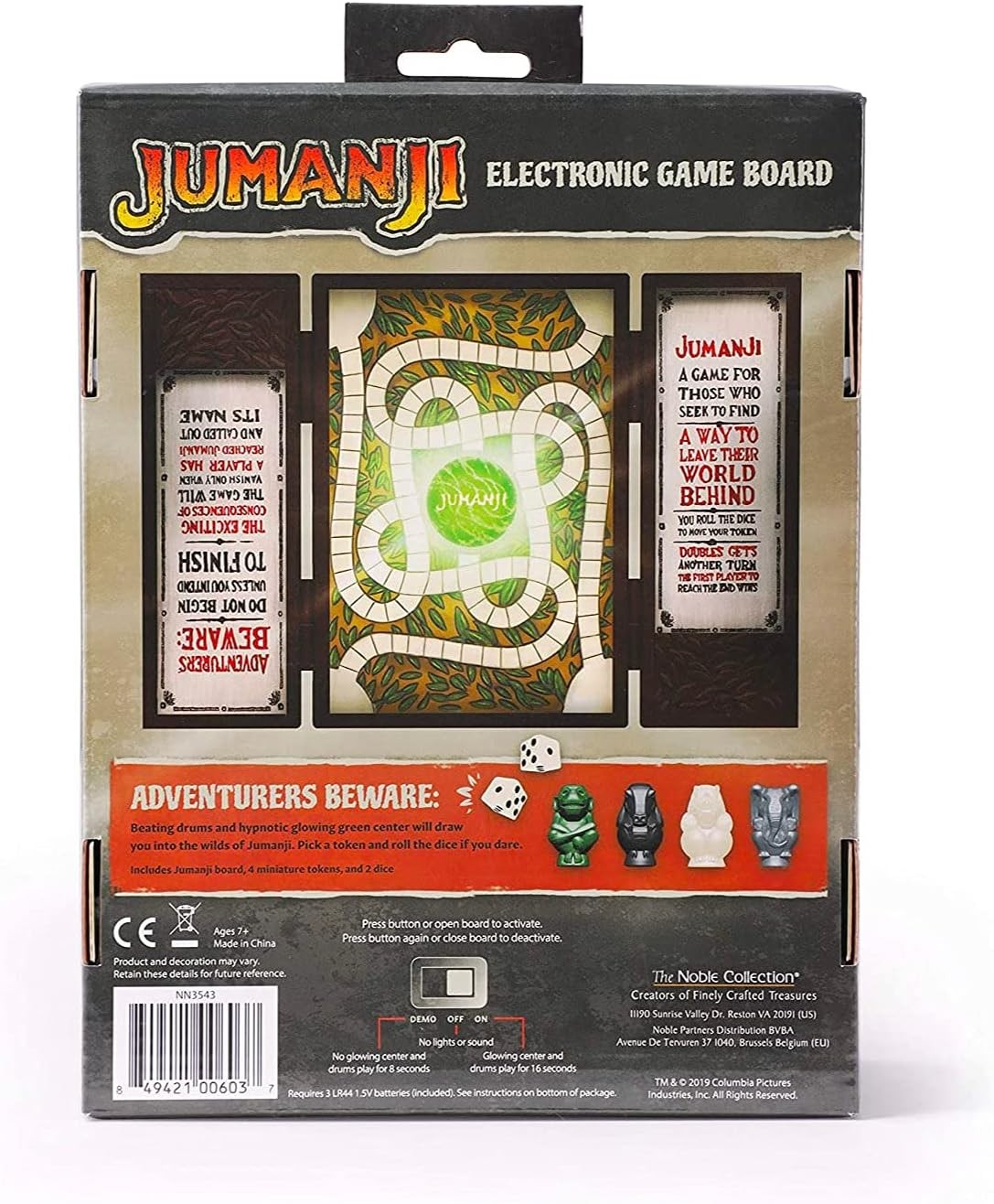The Noble Collection Jumanji Miniature Electronic Game Board