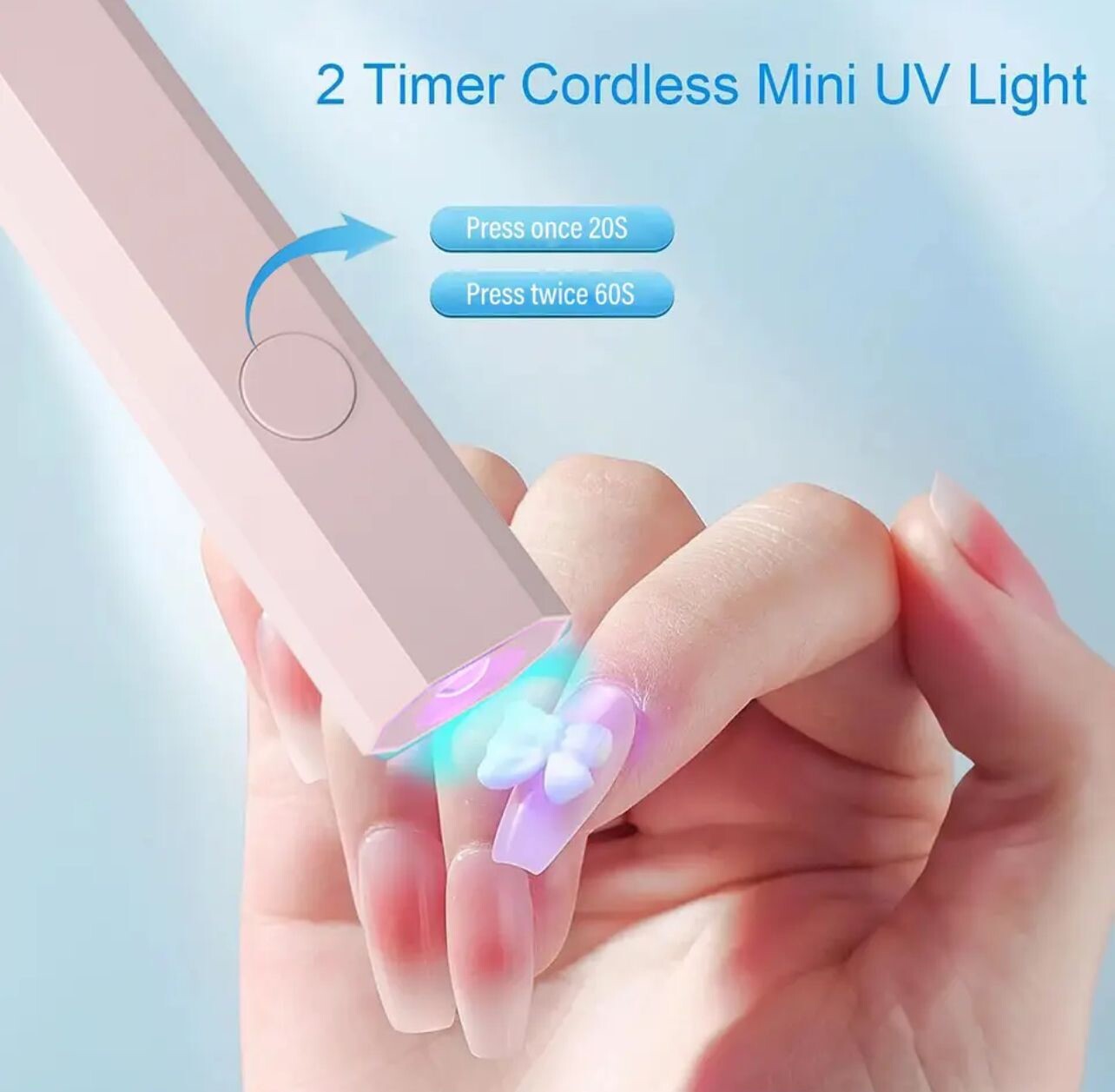 3W Nail UV Light Mini 💅🏼Nail Curing Lamp Small LED Nail Dryer Tools Portable .
