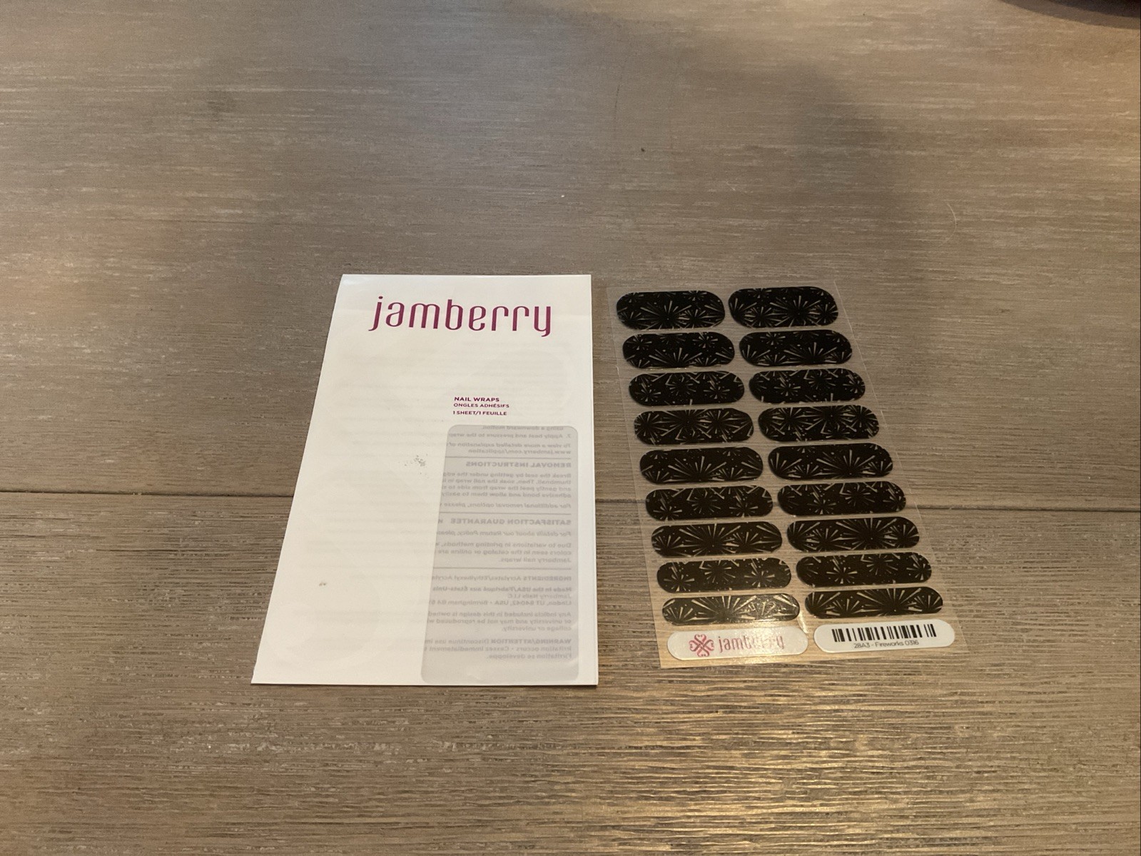 Jamberry full sheet nail wraps Fireworks