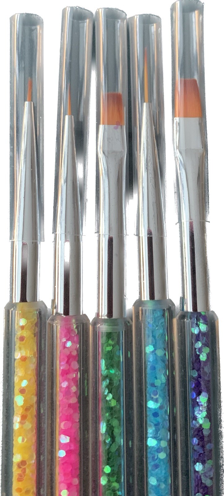 Nail Art Brush Set,5pcs Double End Nail Art Brushes 5PCS Colorful Double End