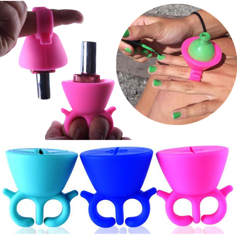 Wearable RIng NAIL POLISH Varnish Bottle Holder UK Buy 1 or More