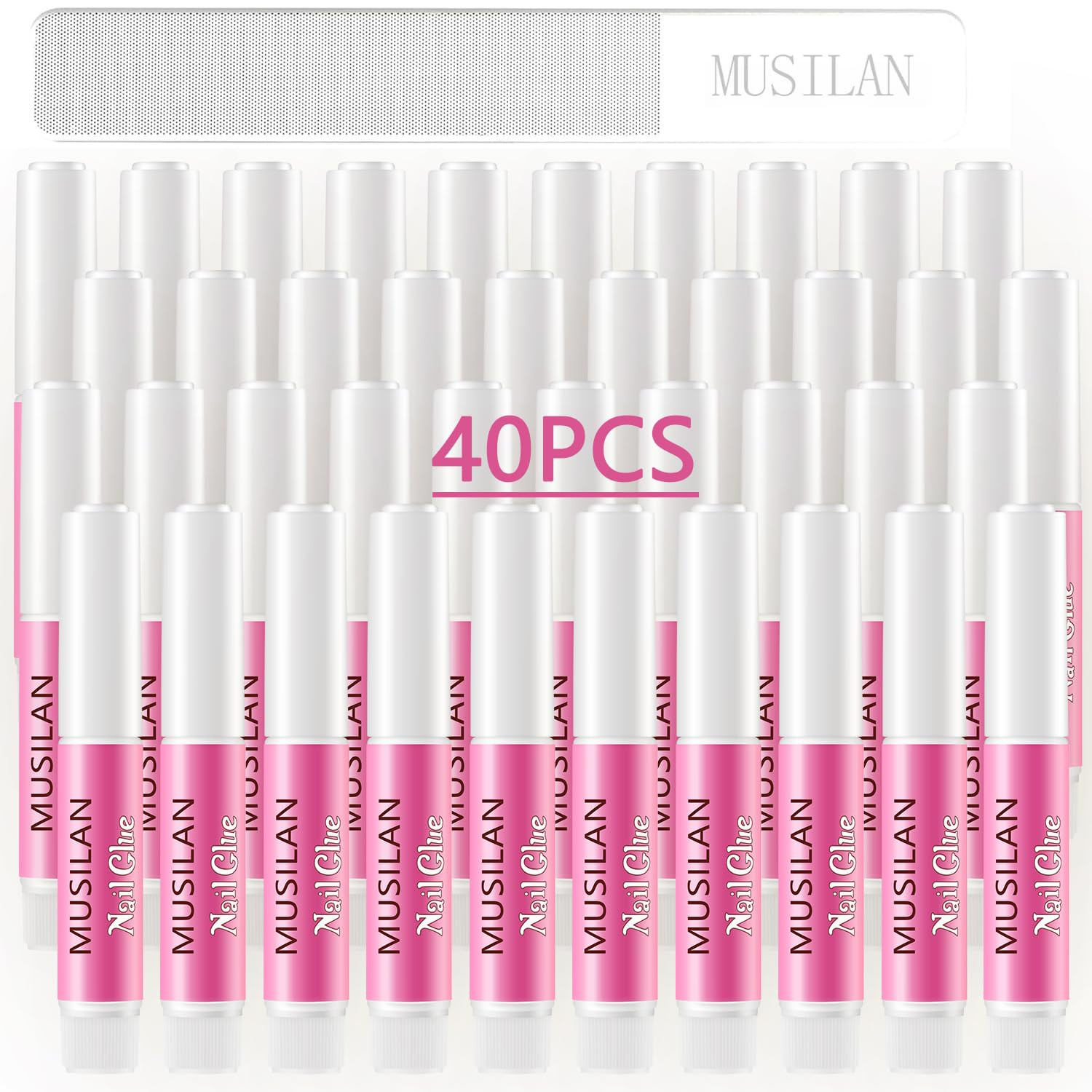 Nail Glue,Super Strong & Long-Lasting & Ultra Quick 40PCS Nail Glue for Acrylic
