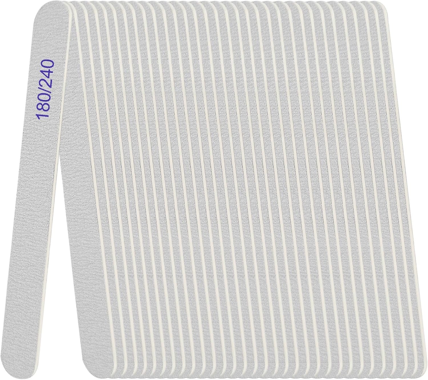 Nail File, Emery Boards for Nails 180/240 Grit Nail Files for Natural