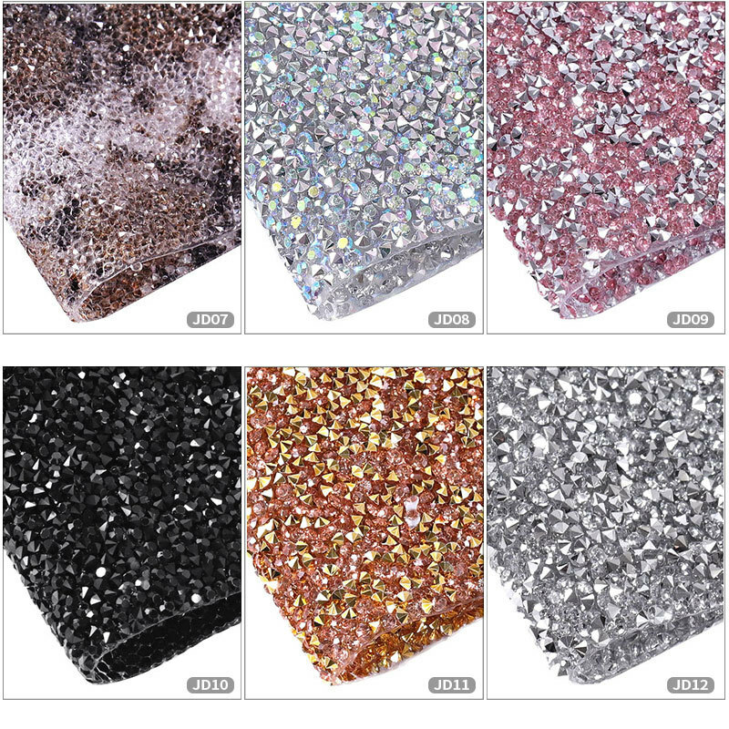 Various Glitter Sequin Nail Art Mat Salon Practice Cushion Holder Hand Pad Tools